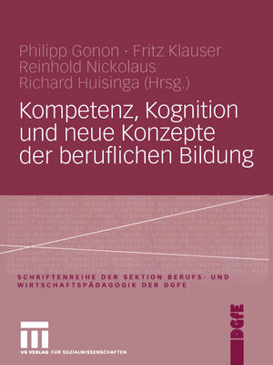 cover image of Kompetenz, Kognition und Neue Konzepte der beruflichen Bildung
